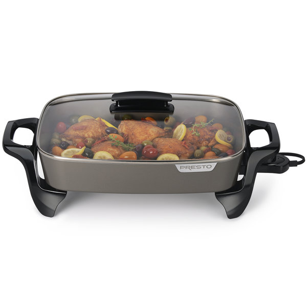 Presto 16" Electric Ceramic Skillet with Glass Cover 06856 & Reviews